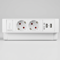 Filex Power desk Up, 1 2x 230V - 1x A/C 15W - zwart