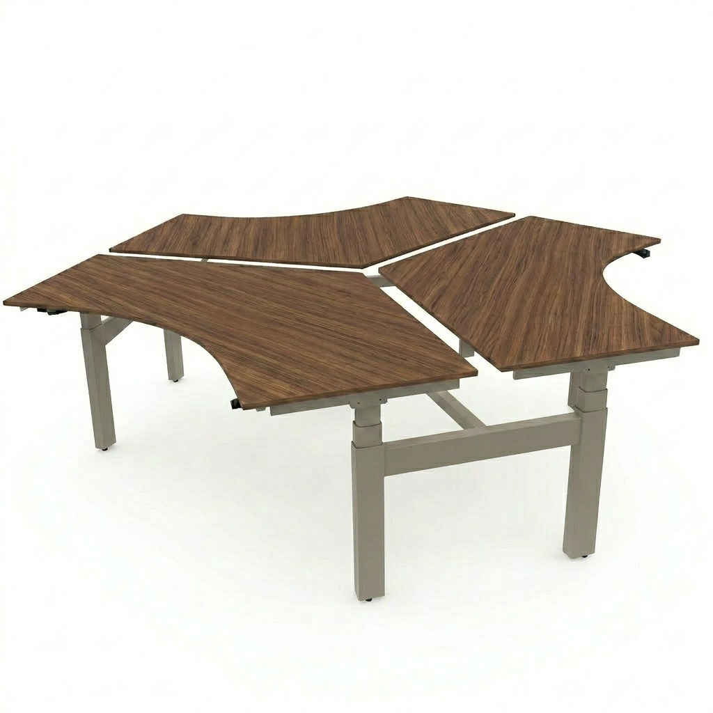 Hi Tee Triple Voortman 200x120x120 cm zit-sta bureau
