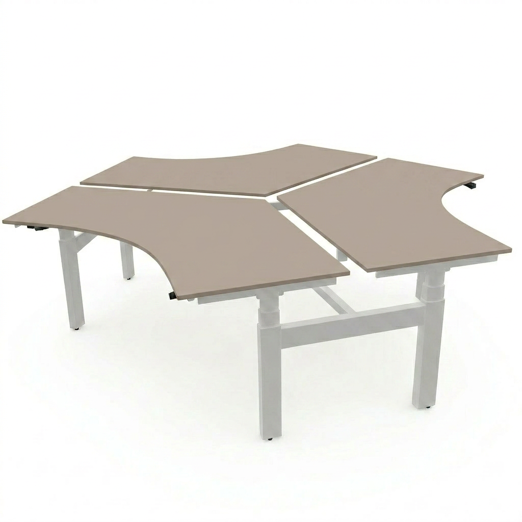 Hi Tee Triple Voortman 200x120x120 cm zit-sta bureau