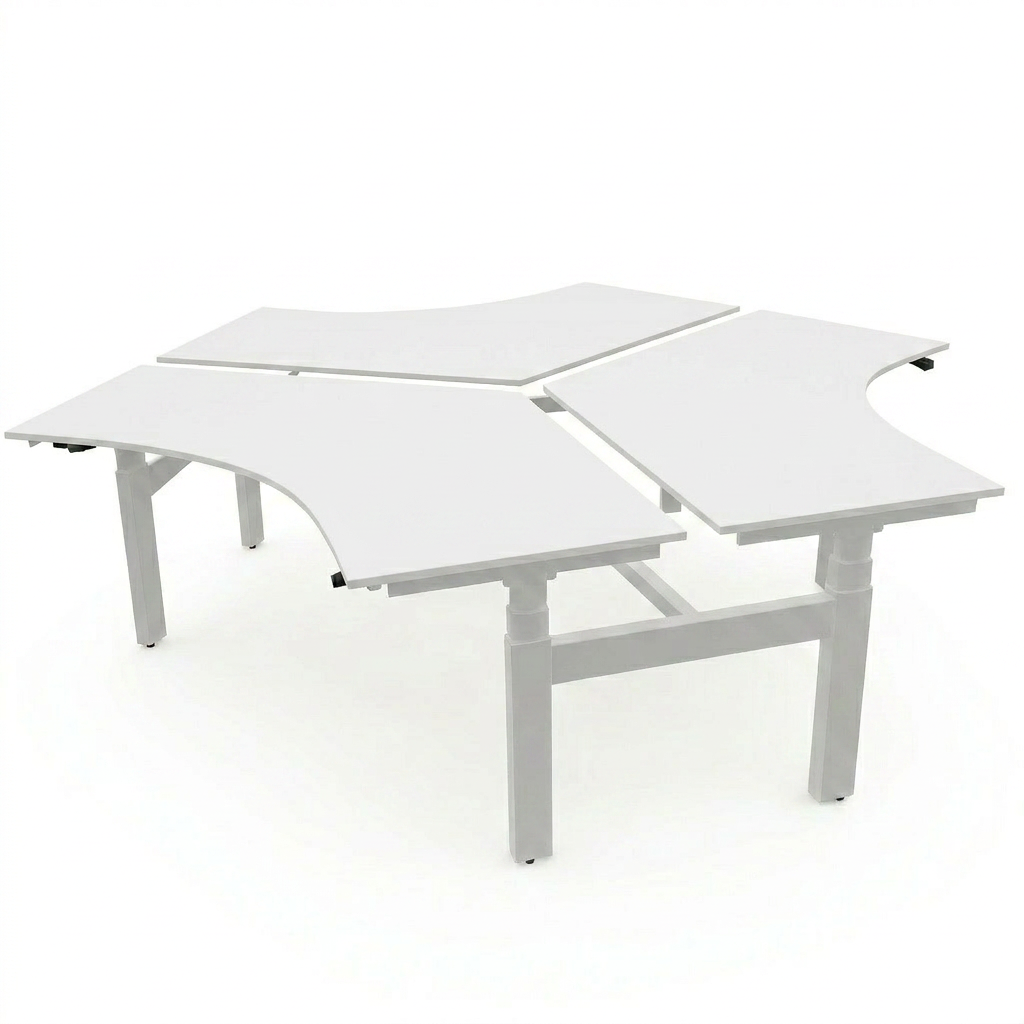 Hi Tee Triple Voortman 200x120x120 cm zit-sta bureau