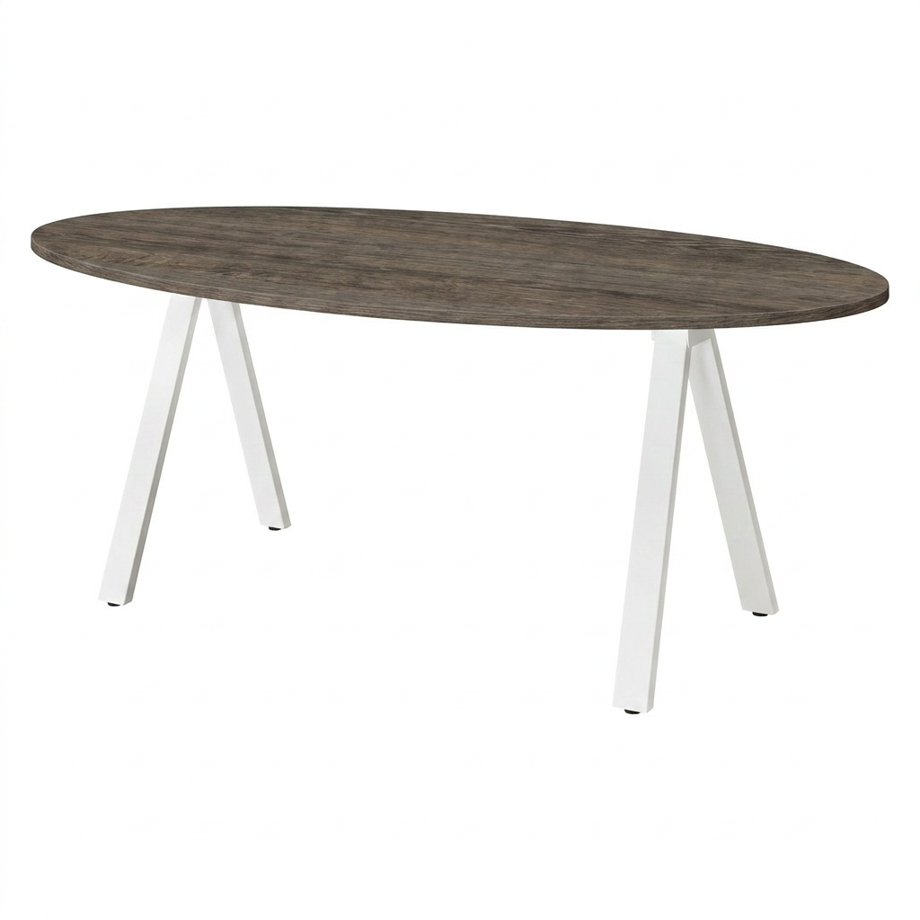 Vergadertafel V-leg ellips