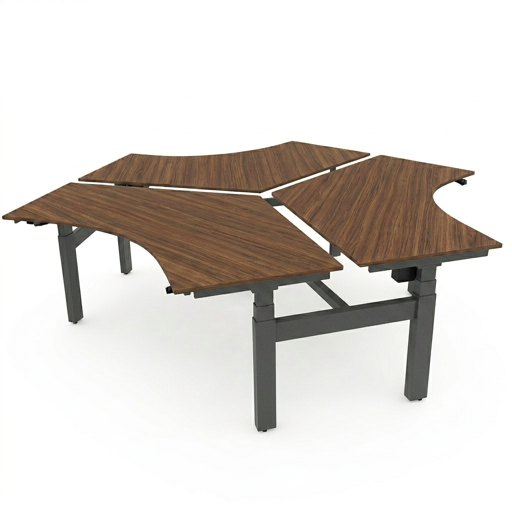 Hi Tee Triple Voortman 200x120x120 cm zit-sta bureau