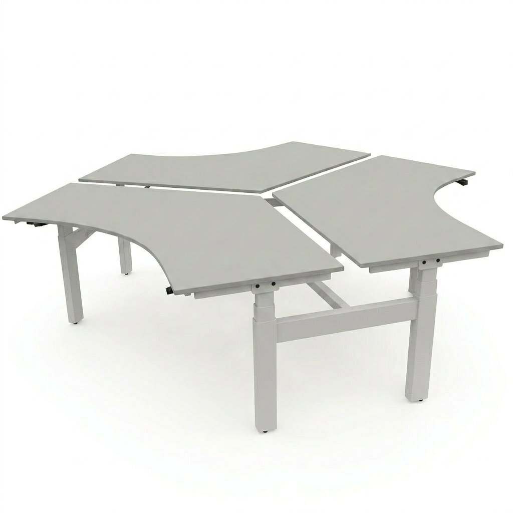Hi Tee Triple Voortman 200x120x120 cm zit-sta bureau