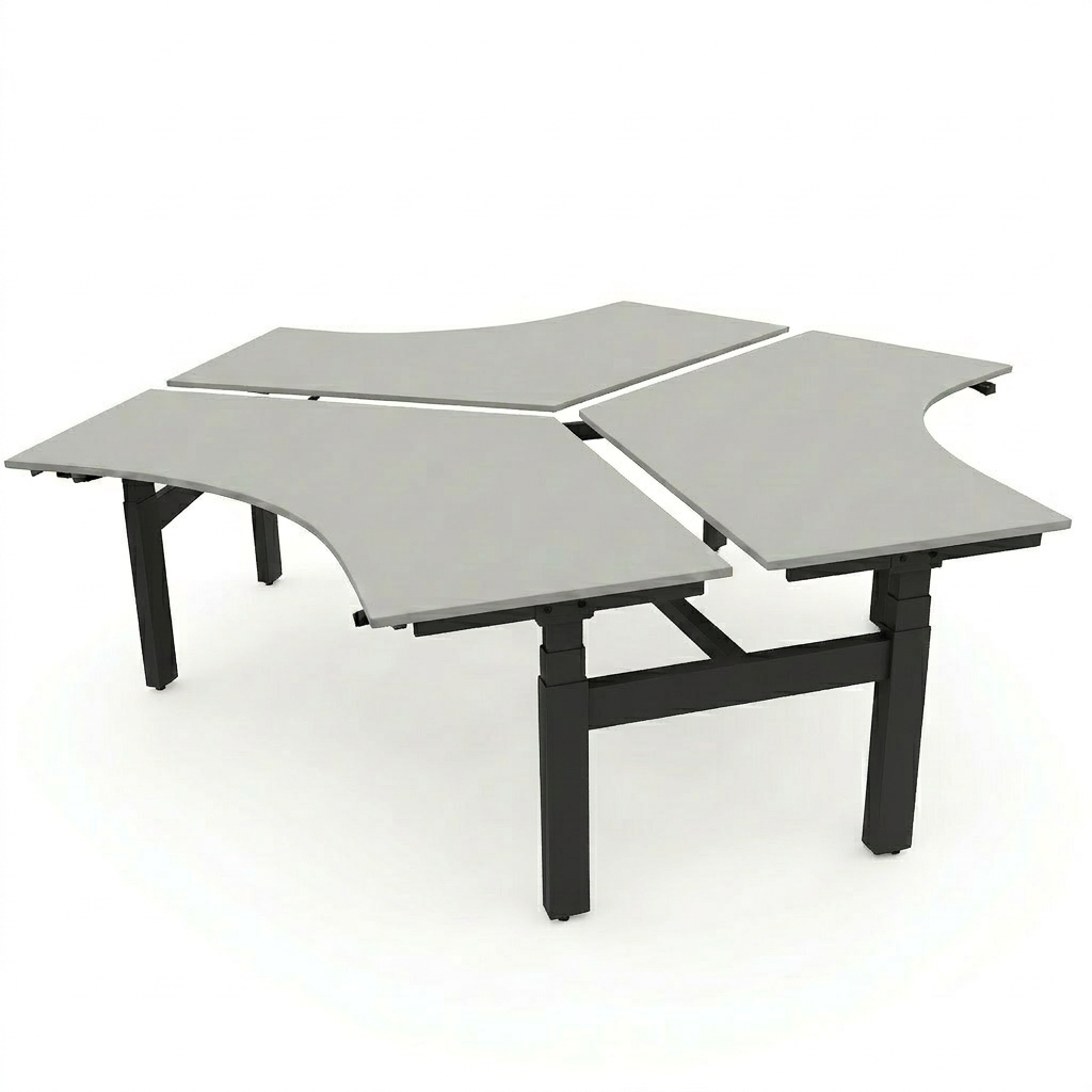 Hi Tee Triple Voortman 200x120x120 cm zit-sta bureau