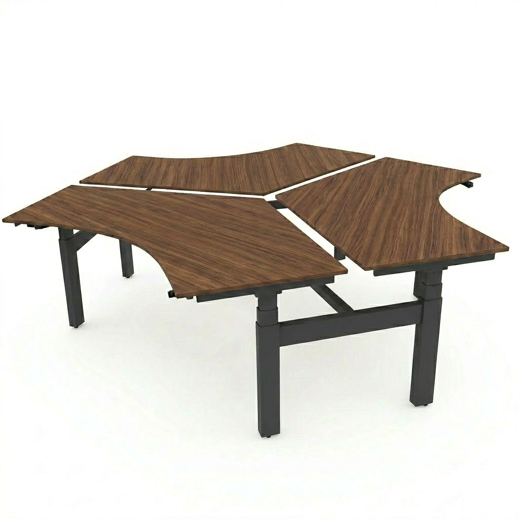 Hi Tee Triple Voortman 200x120x120 cm zit-sta bureau